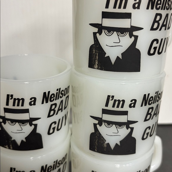 Set of 5 vintage Anchor Hocking Fire King advertising mugs - Picture 10 of 10